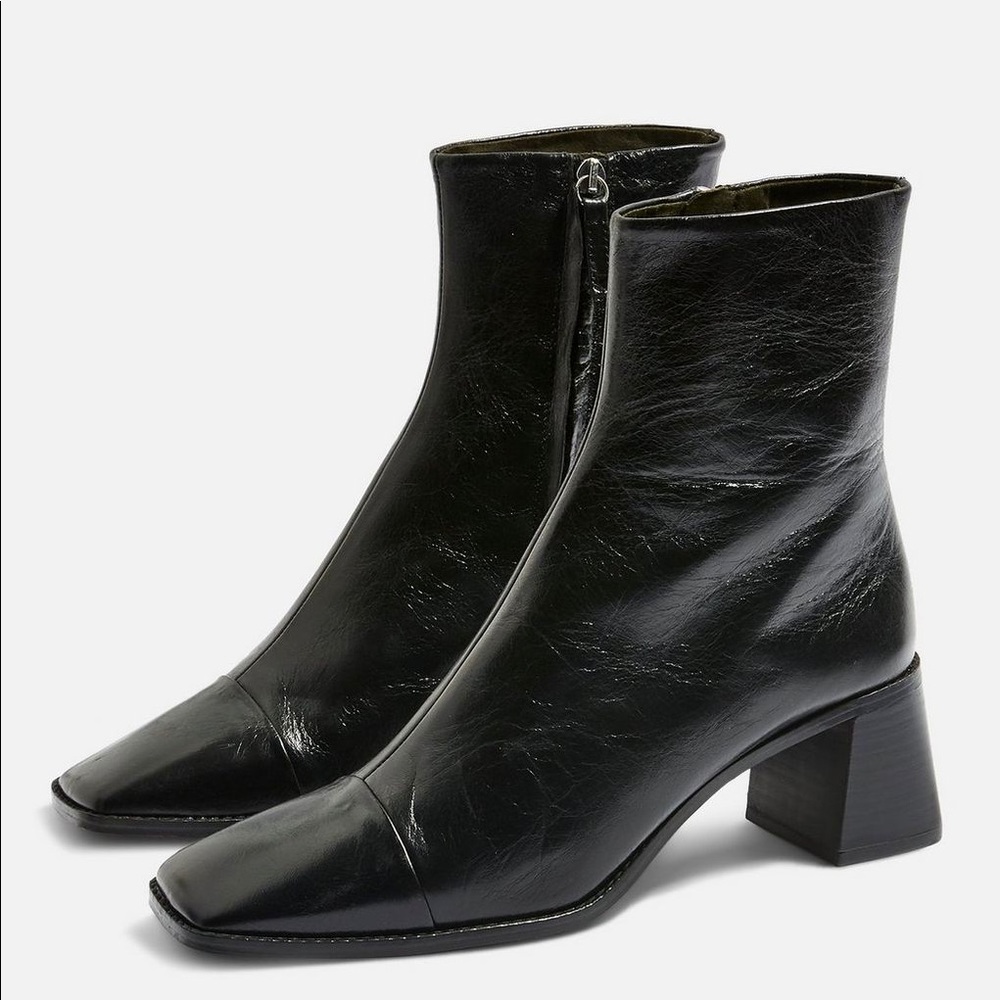 Topshop Muriel Black Boots